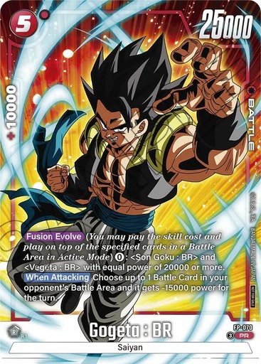 Gogeta : BR (Tournament Pack 10) - Tournament and Championship Promos (DBSFW_TPR)