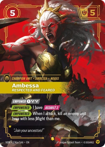 Ambessa - Respected and Feared (Alternate Art) - Vendetta (VEN)