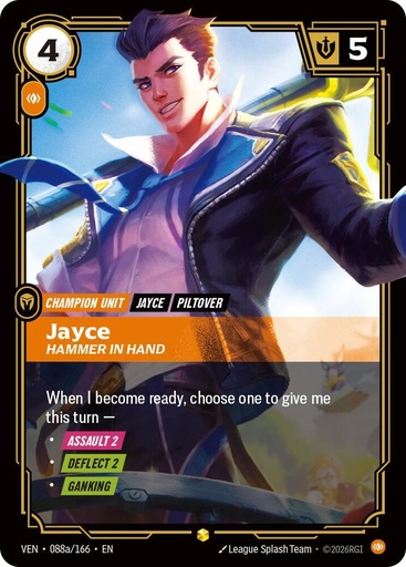 Jayce - Hammer in Hand (Alternate Art) - Vendetta (VEN)