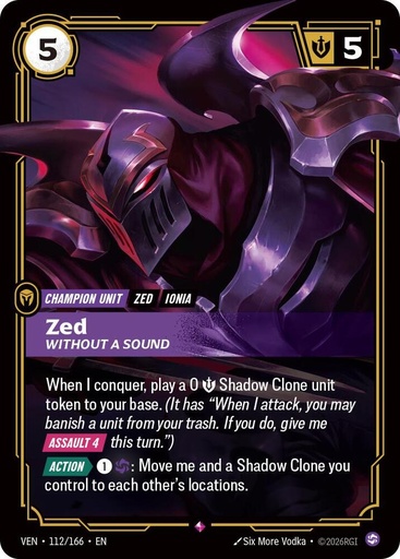 Zed, Without a Sound - Vendetta (VEN)