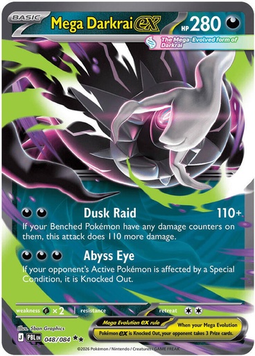 Mega Darkrai ex - 048/084 - ME05: Pitch Black (PBL)