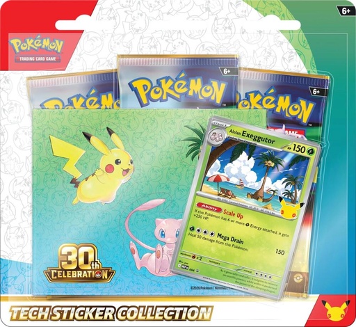[10-10449-120] 30th Celebration Tech Sticker Collection [Alolan Exeggutor] - ME: 30th Celebration (30C)(Ingles)