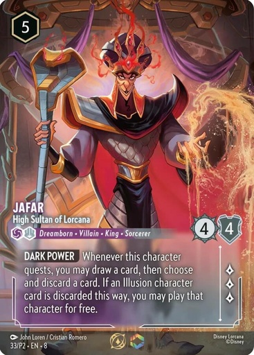 Jafar - High Sultan of Lorcana (Store Championship) - Disney Lorcana Promo Cards (DLPC) 