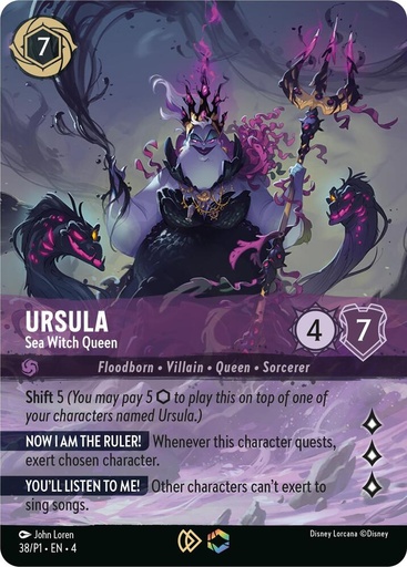 Ursula - Sea Witch Queen (Store Championship) - Disney Lorcana Promo Cards (DLPC) 