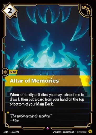 Altar of Memories - Spiritforged (SFD)