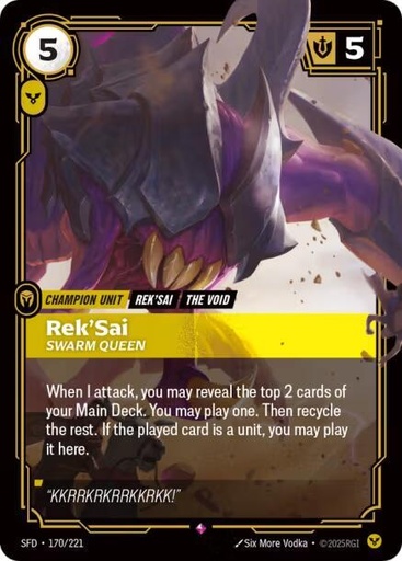 Rek'Sai, Swarm Queen - Spiritforged (SFD)