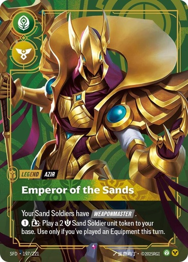 Azir, Emperor of the Sands - Spiritforged (SFD)