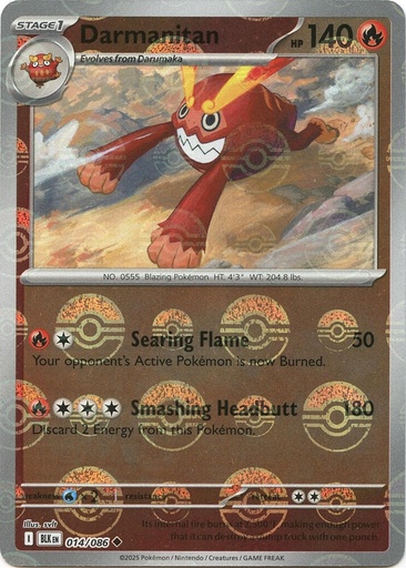 Darmanitan (Poke Ball Pattern) - SV: Black Bolt (BLK)