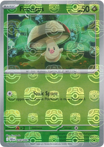 Foongus (Master Ball Pattern) - SV: Black Bolt (BLK)