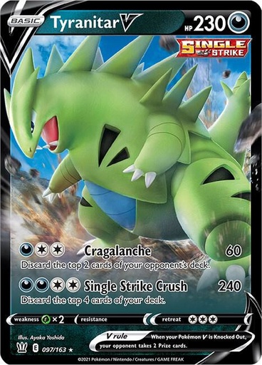 Tyranitar V - SWSH05: Battle Styles 097/163