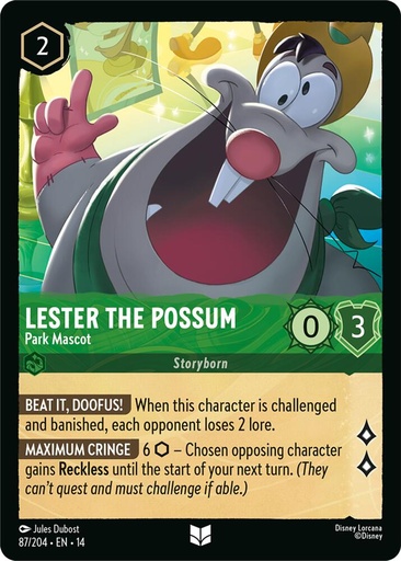 Lester the Possum - Park Mascot - Hyperia City (14) 