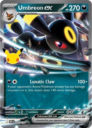 Umbreon ex - ME: 30th Celebration (30C)