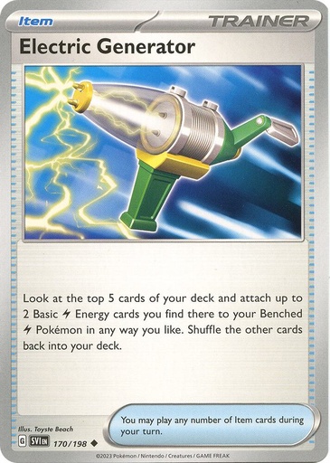 Electric Generator - SV01: Scarlet & Violet Base Set 170/198