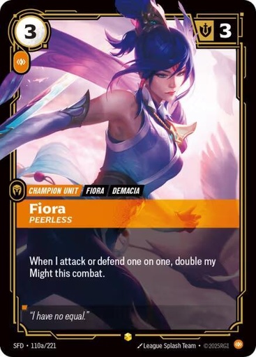 Fiora, Peerless (Alternate Art) - Spiritforged (SFD)