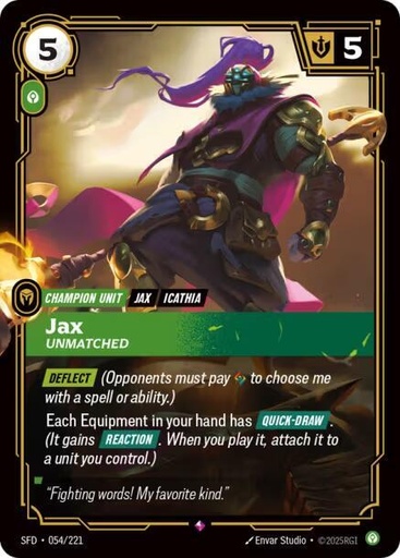 Jax, Unmatched - Spiritforged (SFD)