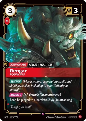 Rengar, Pouncing - Spiritforged (SFD)