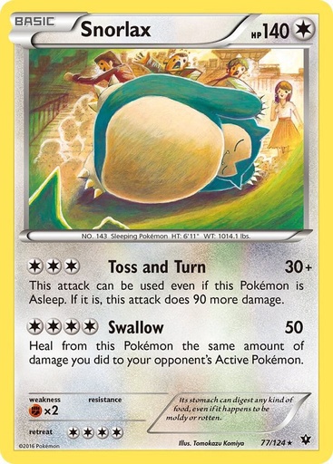 Snorlax - XY - Fates Collide (FCO)(Reverse)