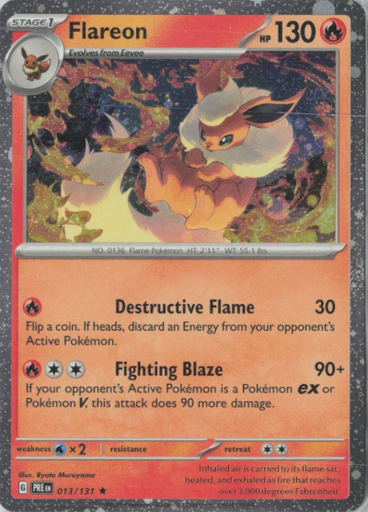 Flareon - 013/131 (Cosmos Holo) - Miscellaneous Cards & Products (MCAP)
