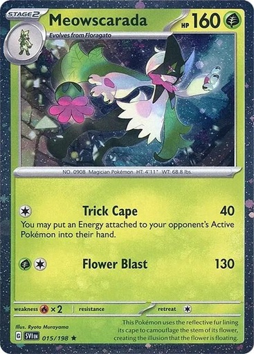 Meowscarada - 015/198 (Cosmos Holo) - Miscellaneous Cards & Products (MCAP)
