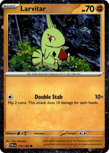 Larvitar - 110/193 (Cosmos Foil) - Miscellaneous Cards & Products (MCAP)