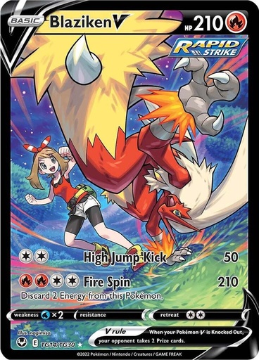 Blaziken V - SWSH12: Silver Tempest Trainer Gallery TG14/TG30