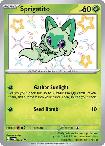 Sprigatito - 076 - SV: Scarlet & Violet Promo Cards