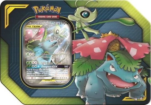 TAG TEAM Tin [Celebi & Venusaur GX] - SM - Team Up